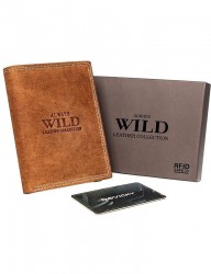 Always wild svetlo hnedá pánska kožená peňaženka B3177