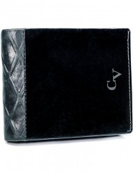 Pánska čierna kožená peňaženka cavaldi Y1112