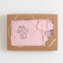 5-dielna dojčenská súpravička do pôrodnice New Baby Classic ružová ružová