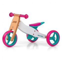 Detské multifunkčné odrážadlo bicykel 2v1 Milly Mally JAKE Classic Candy multicolor