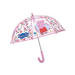 Detský dáždnik Perletti Peppa Pig transparent transparentná