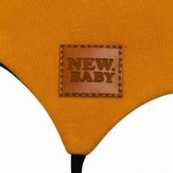 Dojčenská bavlnená čiapka s uškami New Baby Favorite hnedá #2