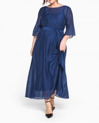 Elegantné maxi šaty Sheego, tmavo modré